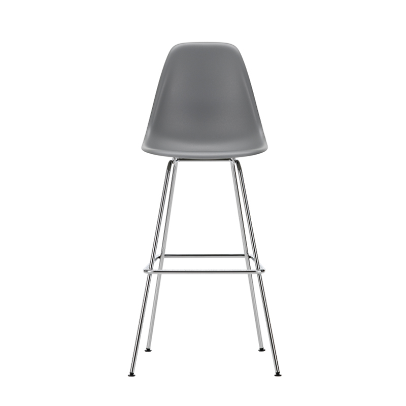 Tabouret haut EAMES PLASTIC STOOL High Gris granit RE VITRA