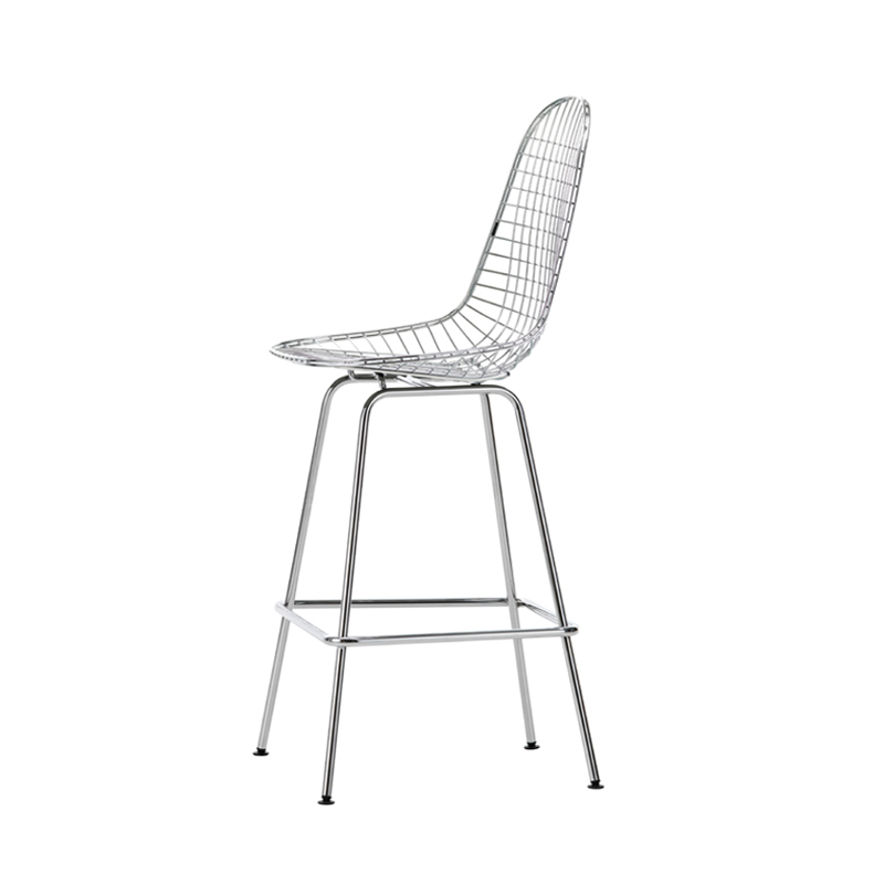 Tabouret haut WIRE STOOL Medium Chrome brillant VITRA