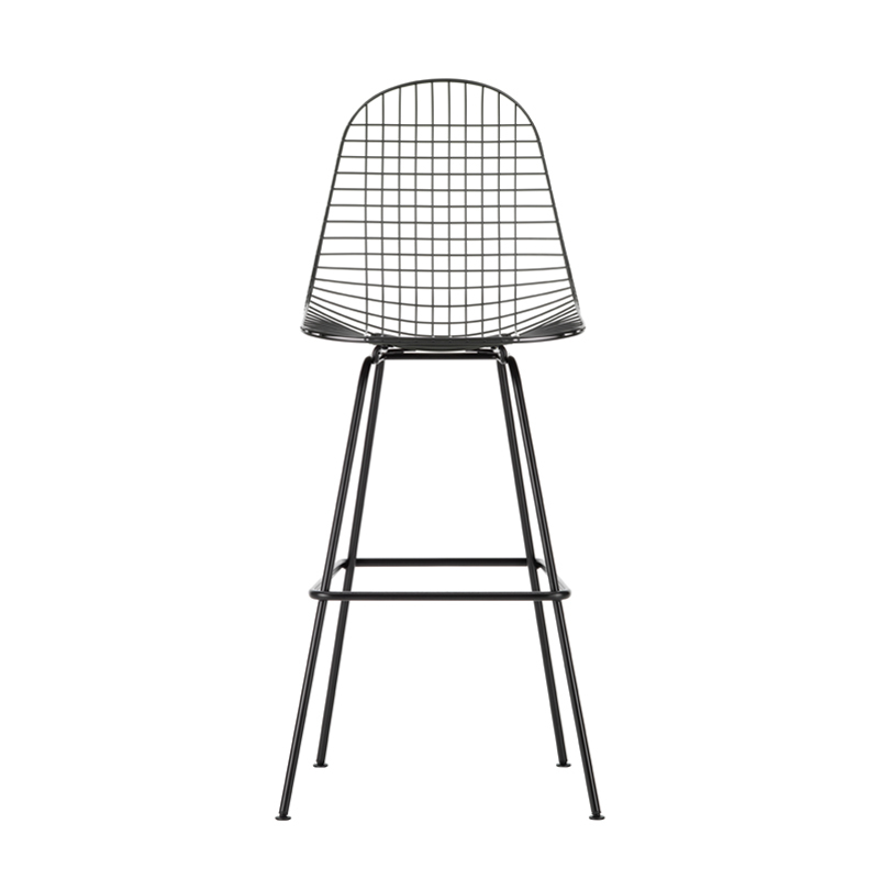 Tabouret haut WIRE STOOL High Époxy noir  VITRA