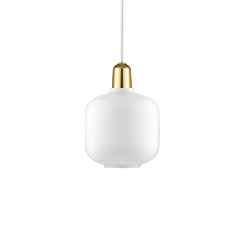Suspension AMP laiton Small Blanc Normann Copenhagen