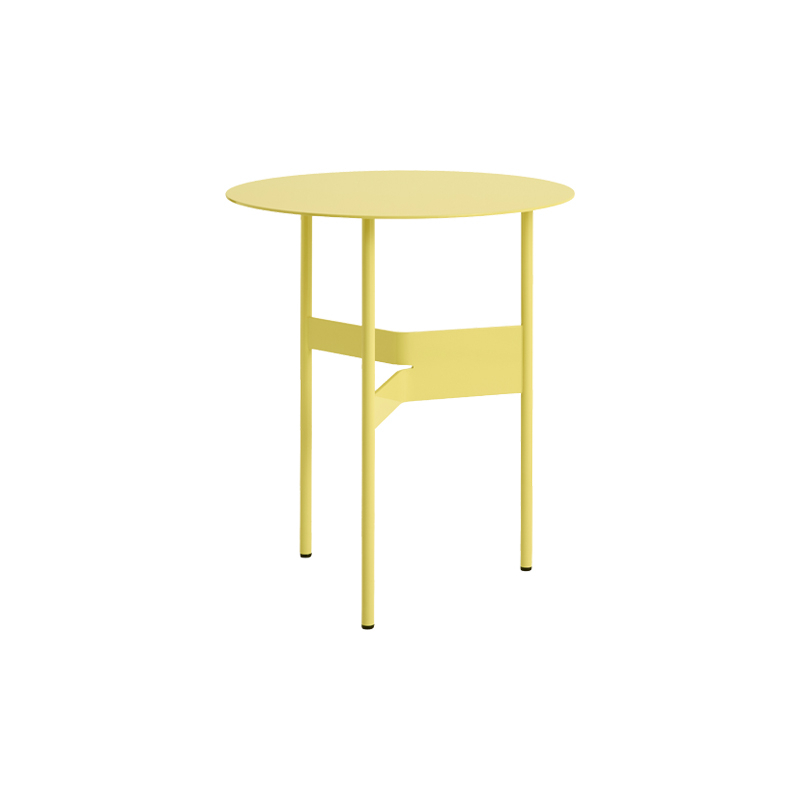 Table d'appoint guéridon SHIM Ø 45 Crème anglaise HAY