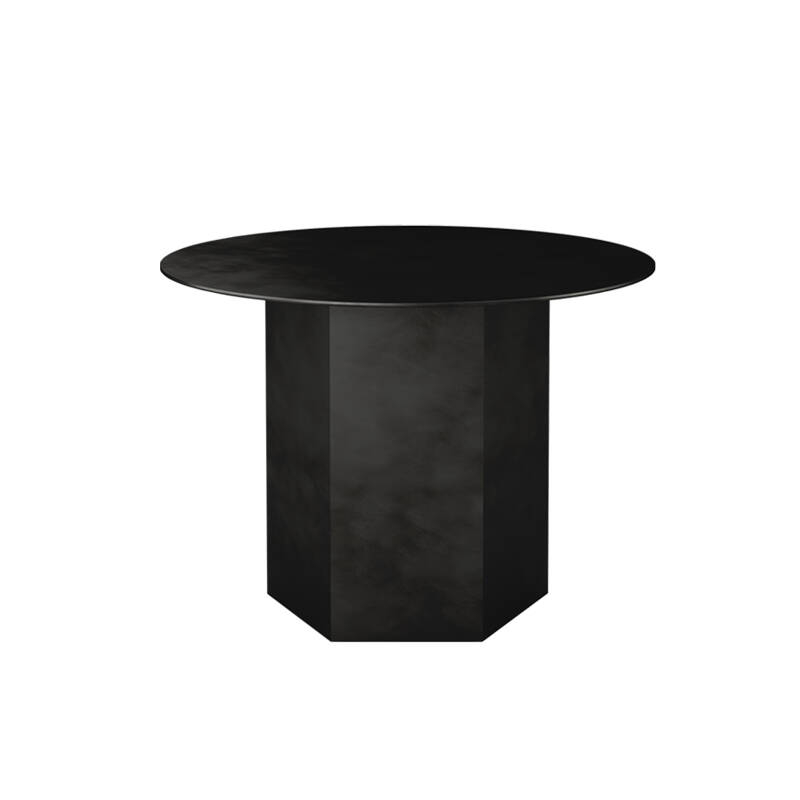 Table d'appoint guéridon EPIC STEEL Ø 60 Noir Minuit GUBI