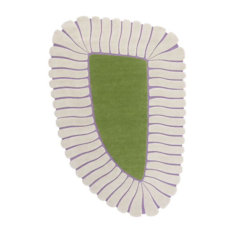 Tapis Tapis M'AMA NON M'AMA MEDIUM Perle/Olive CC-TAPIS