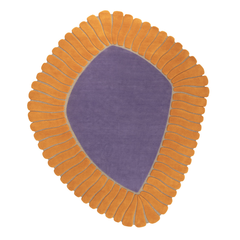 Tapis Tapis M'AMA NON M'AMA LARGE Orange/Violet CC-TAPIS