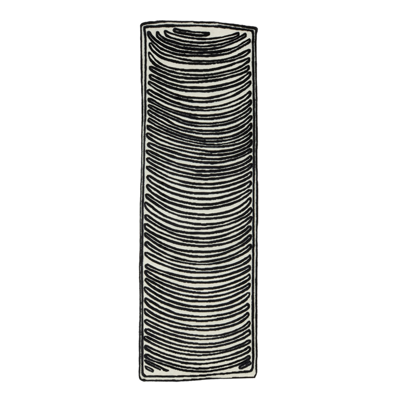 Tapis Tapis NAÏF CRESCENT Noir CC-TAPIS