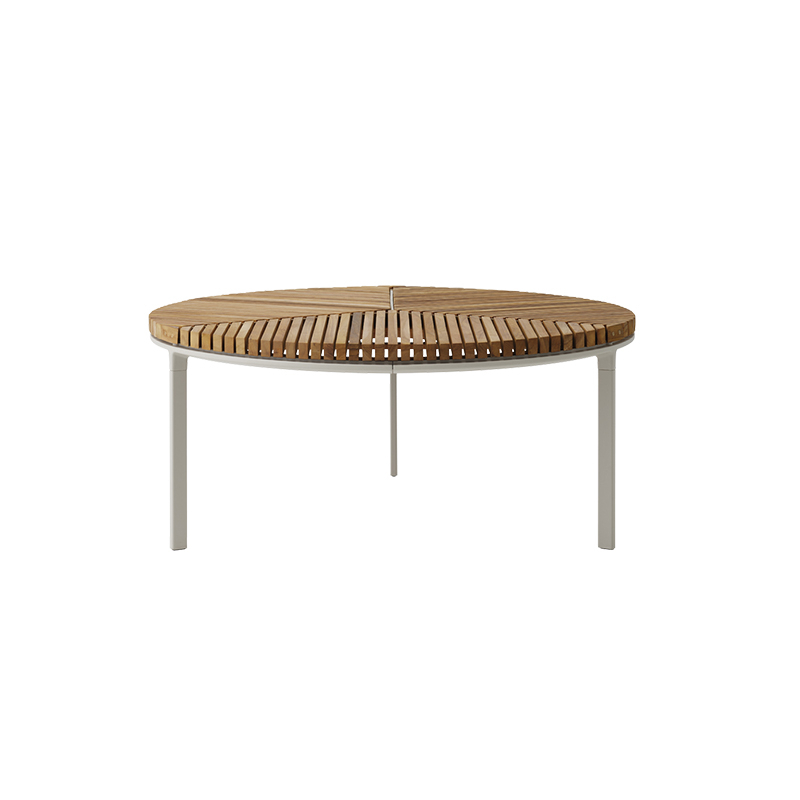 Table basse extérieur Table basse OPEN AIR Ø90 Teck VIPP