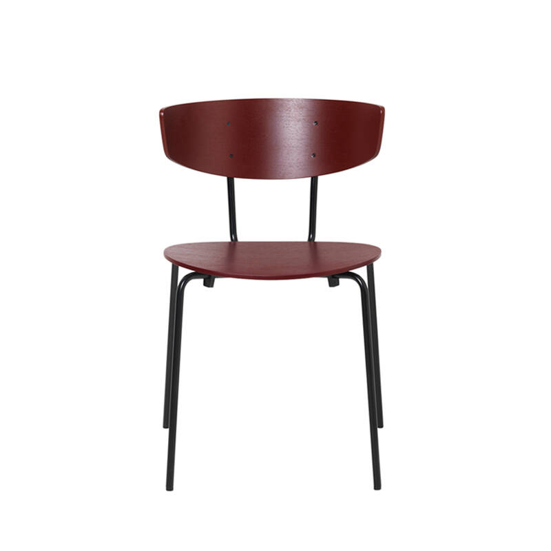 Chaise HERMAN Marron rouge FERM LIVING