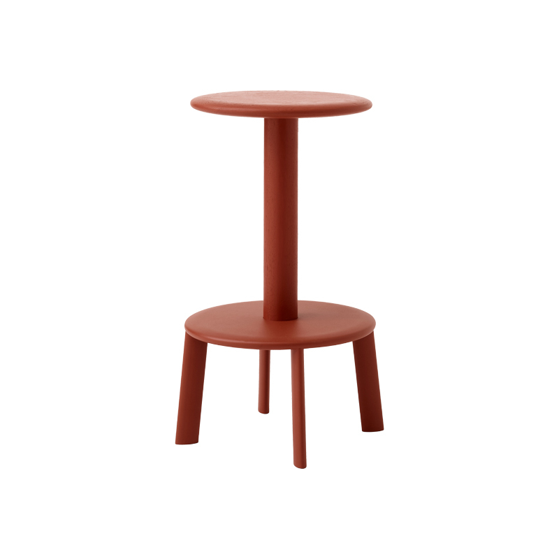 Tabouret haut MASSIF AV39 Rouge ambré AND TRADITION
