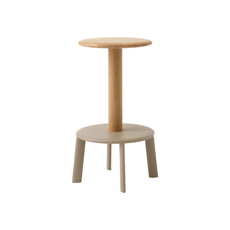 Tabouret haut MASSIF AV39 Chêne/ beige AND TRADITION