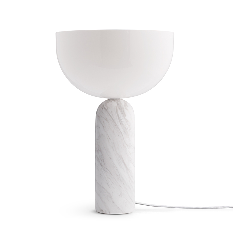 Lampe à poser KIZU Large Marbre blanc NEW WORKS