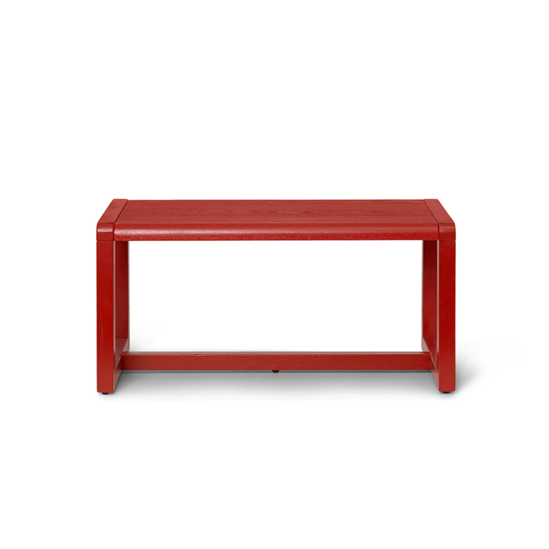 Siège enfant Banc enfant LITTLE ARCHITECT Rouge coquelicot FERM LIVING