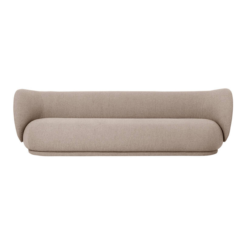 Canapé RICO 4 places Bouclé Sable FERM LIVING