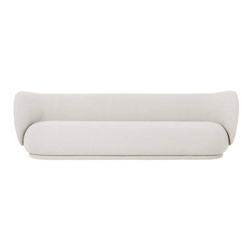 Canapé RICO 4 places Bouclé Blanc cassé FERM LIVING
