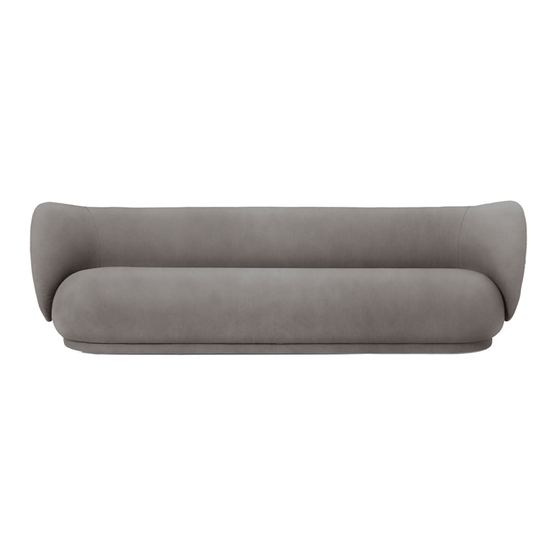 Canapé RICO 4 places Brossé Gris chaud FERM LIVING