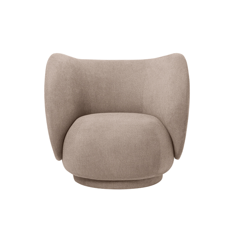 Fauteuil RICO Bouclé Sable FERM LIVING
