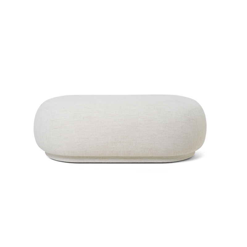 Pouf RICO OTTOMAN Bouclé Blanc cassé FERM LIVING