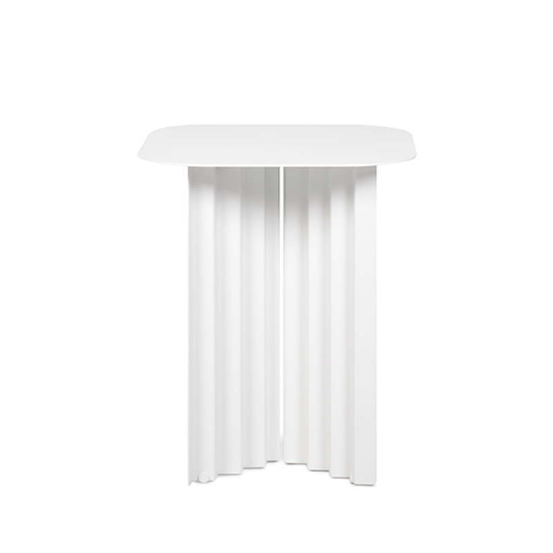 Table d'appoint guéridon PLEC small acier Blanc RS BARCELONA