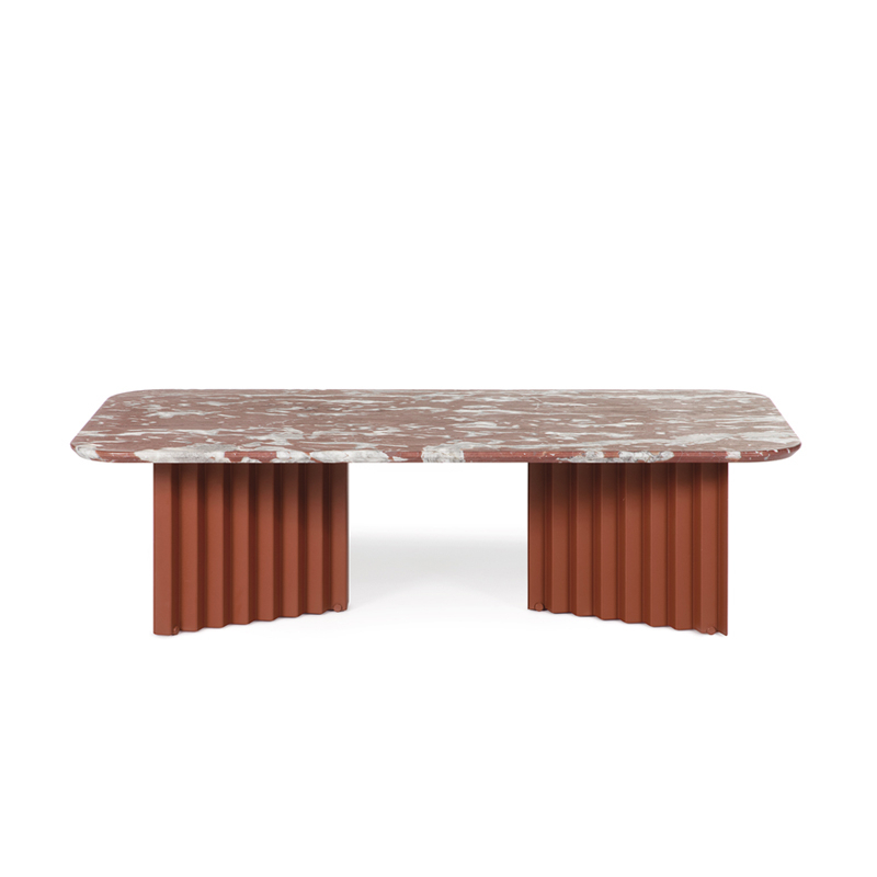 Table basse PLEC large marbre Terracotta RS BARCELONA