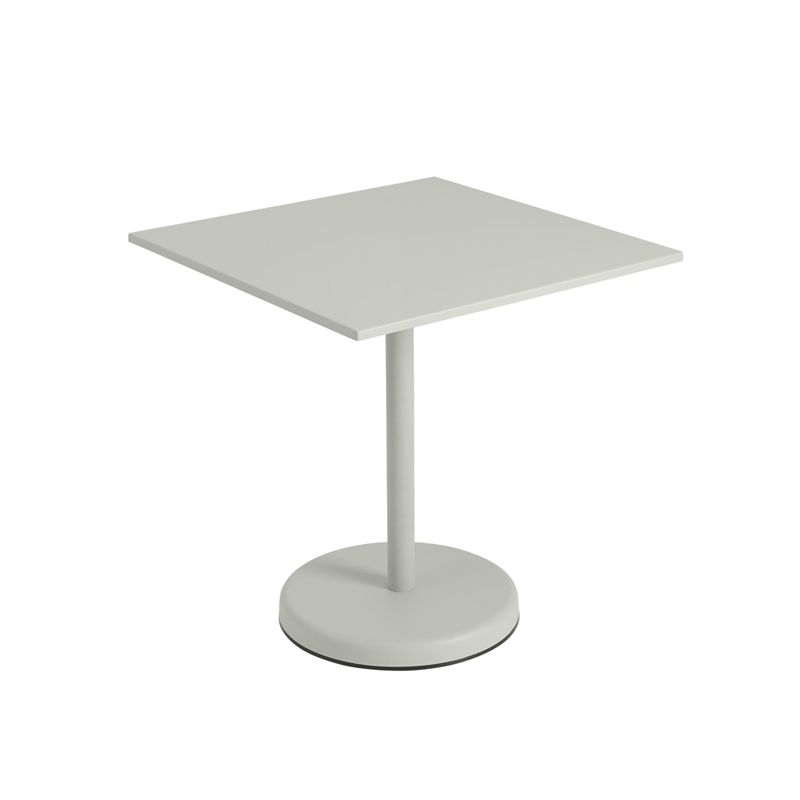 Table extérieur LINEAR STEEL CAFE 70x70 Gris MUUTO