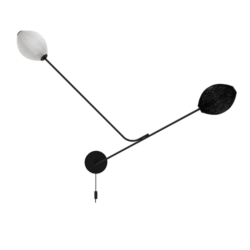 Applique SATELLITE Noir et blanc GUBI