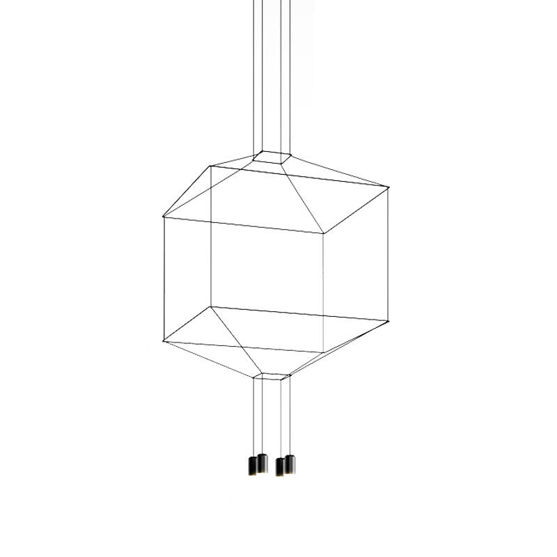 Suspension WIREFLOW 0309 Noir VIBIA