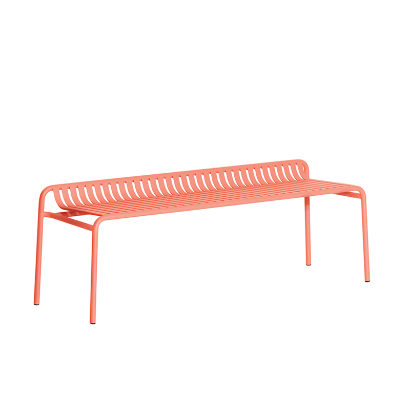 Banc extérieur WEEK-END sans dossier Corail PETITE FRITURE