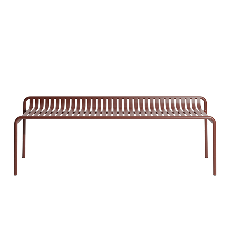 Banc extérieur WEEK-END sans dossier Rouge brun PETITE FRITURE