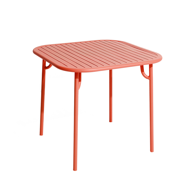 Table extérieur WEEK-END 85x85 Corail PETITE FRITURE