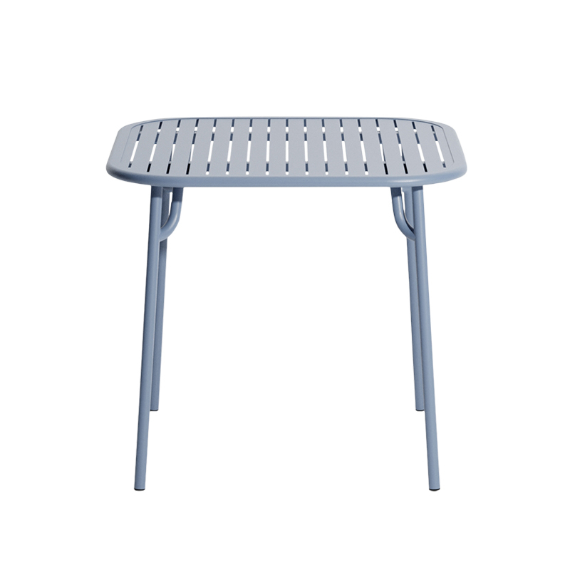 Table extérieur WEEK-END 85x85 Bleu pigeon PETITE FRITURE