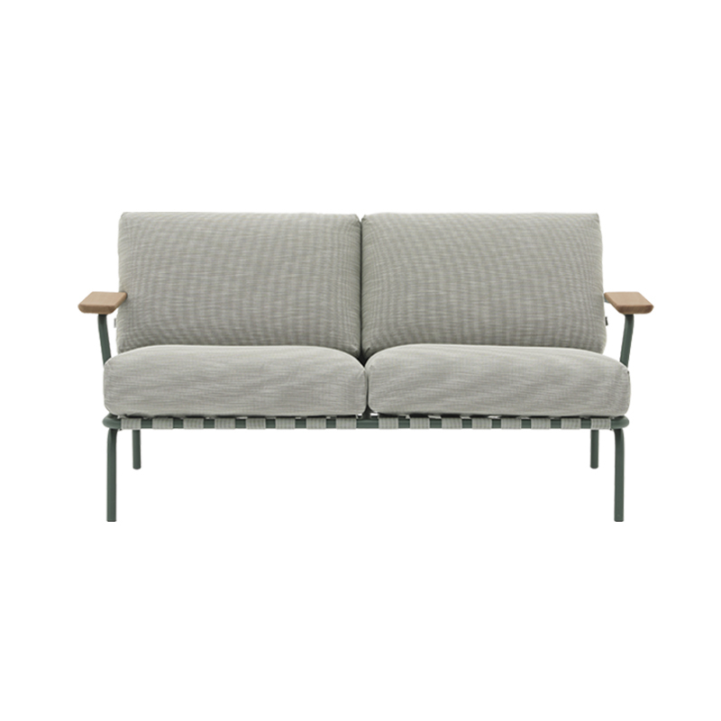 Canapé extérieur SETTLE 2 Places Ribbed Weave 2/ Vert foncé MUUTO