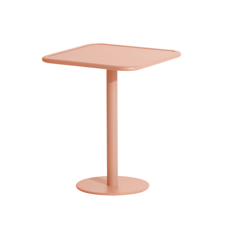Table extérieur WEEK-END carrée Rose PETITE FRITURE