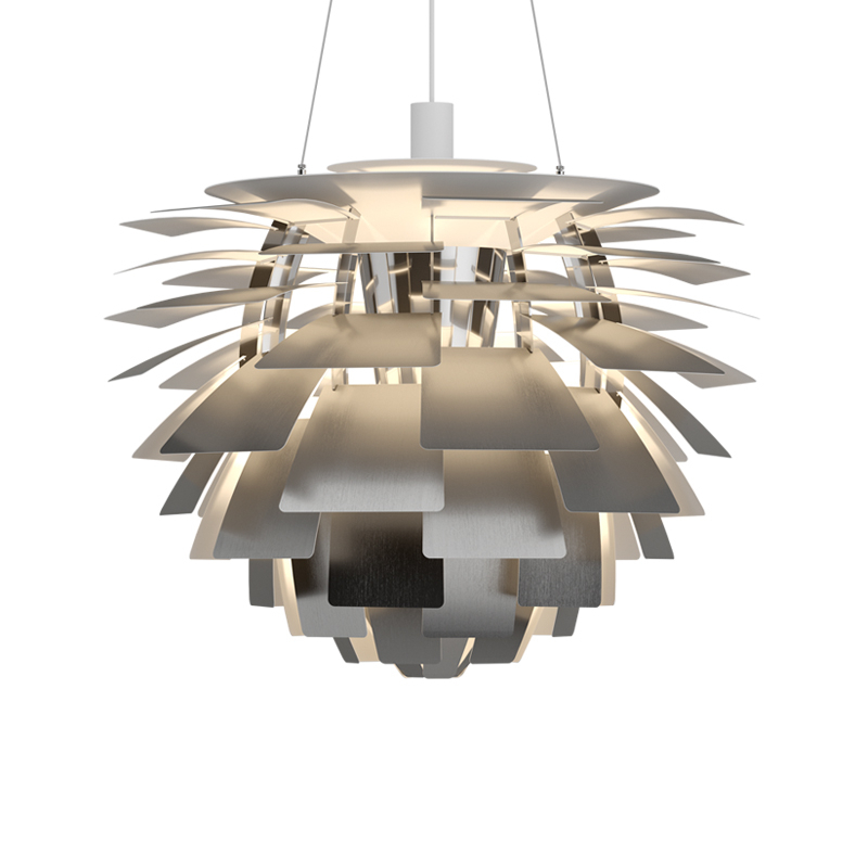 Suspension PH ARTICHOKE Ø72 Acier inox LOUIS POULSEN