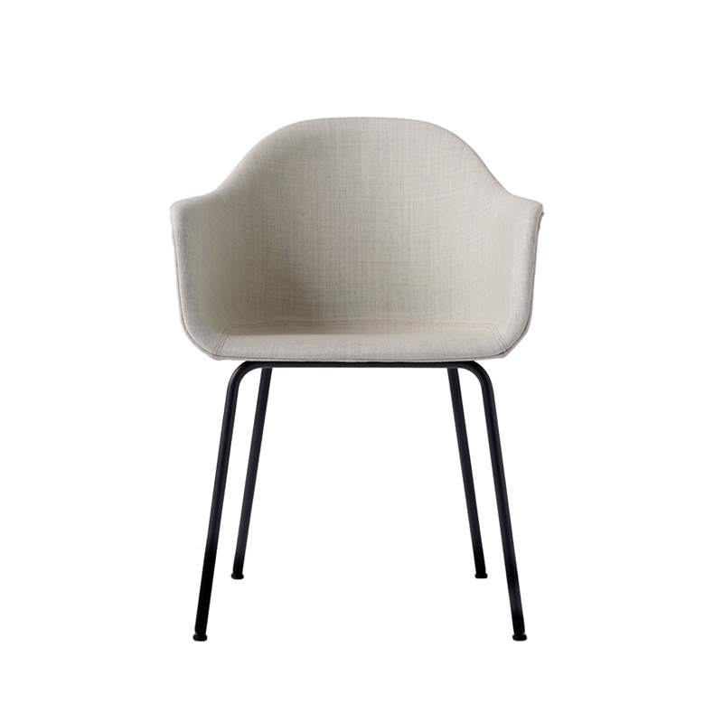 Chaise HARBOUR Coque tissu/ pieds acier Beige 233 AUDO COPENHAGEN