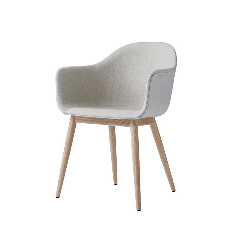 Chaise HARBOUR Coque tissu/ pieds bois Beige 233 AUDO COPENHAGEN