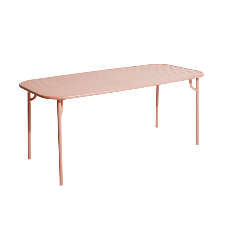 Table extérieur WEEK-END rectangulaire Rose PETITE FRITURE