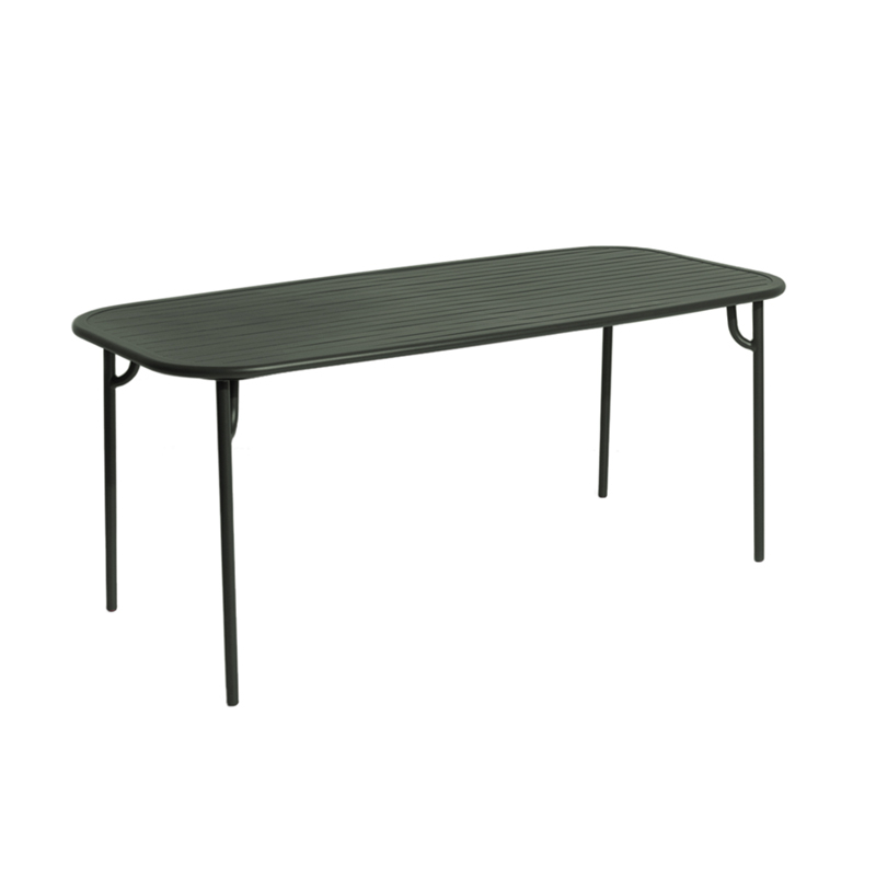 Table extérieur WEEK-END rectangulaire Vert bouteille PETITE FRITURE