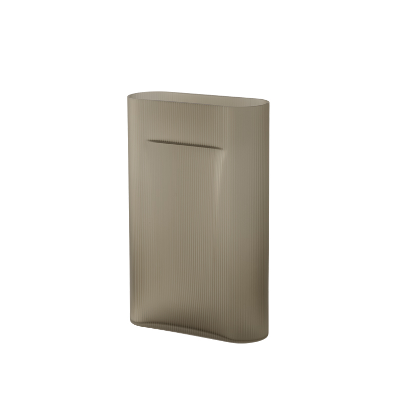 Vase VASE RIDGE Verre H 48 Taupe MUUTO