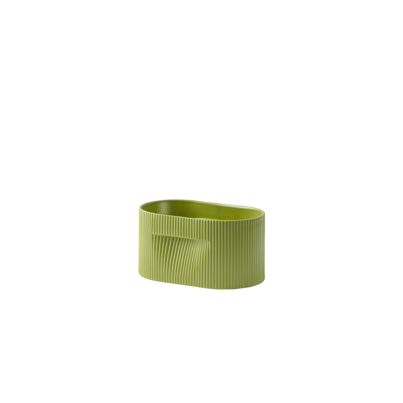 Vase Pot de fleurs RIDGE H 13 Vert mousse MUUTO