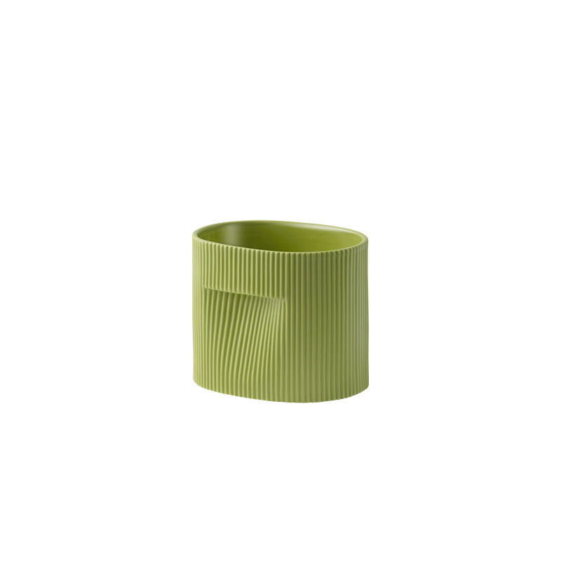 Vase Pot de fleurs RIDGE H 15 Vert mousse MUUTO