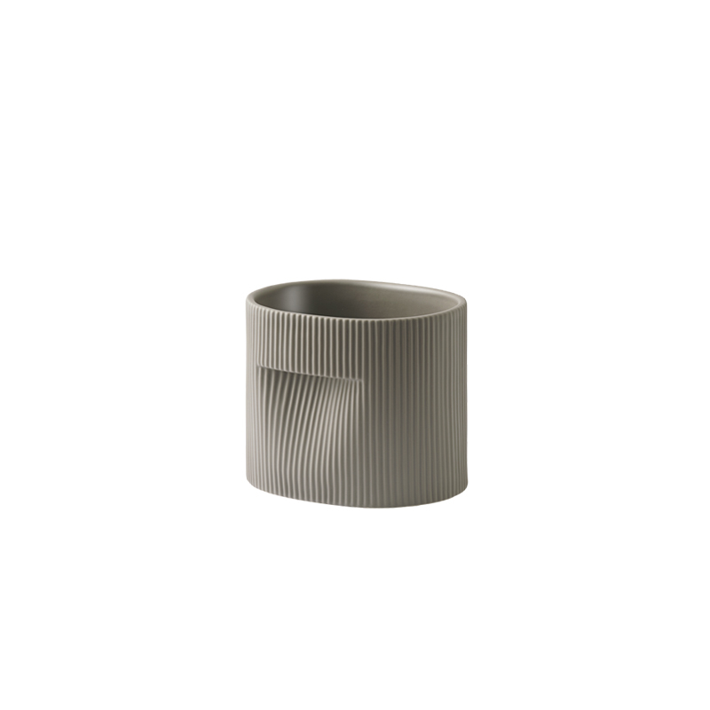 Vase Pot de fleurs RIDGE H 15 Taupe MUUTO
