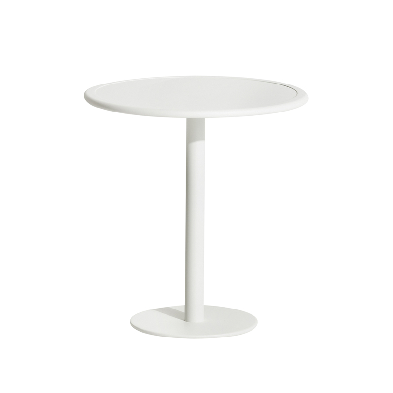 Table extérieur WEEK-END ronde Blanc PETITE FRITURE