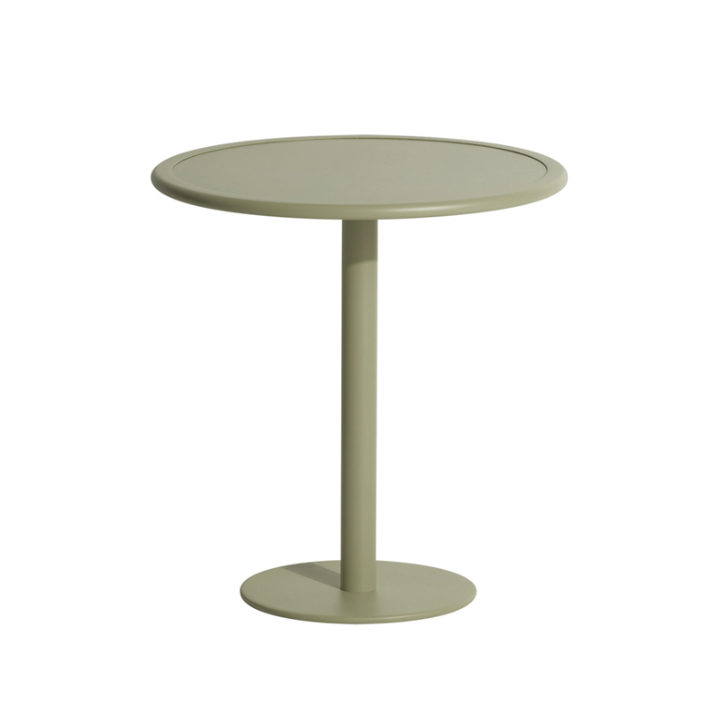 Table extérieur WEEK-END ronde Vert jade PETITE FRITURE
