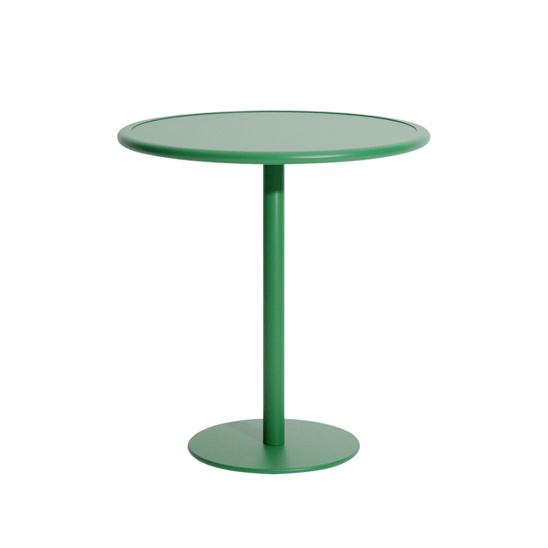 Table extérieur WEEK-END ronde Vert menthe PETITE FRITURE