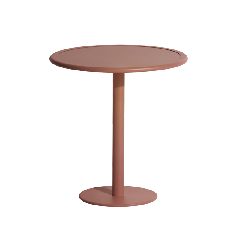 Table extérieur WEEK-END ronde Terracotta PETITE FRITURE