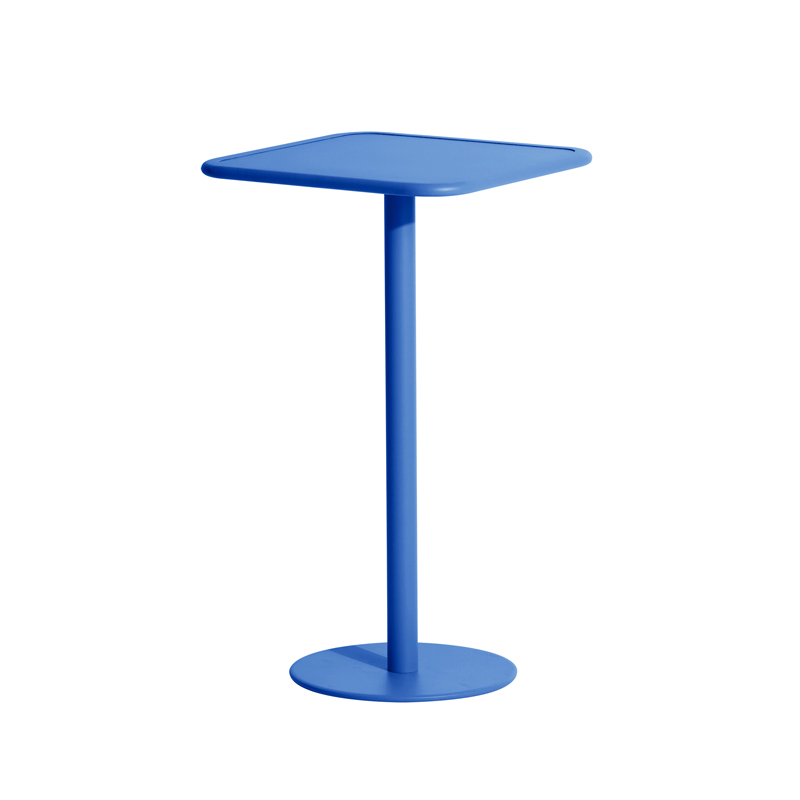 Table extérieur Mange-debout WEEK-END carré Bleu PETITE FRITURE