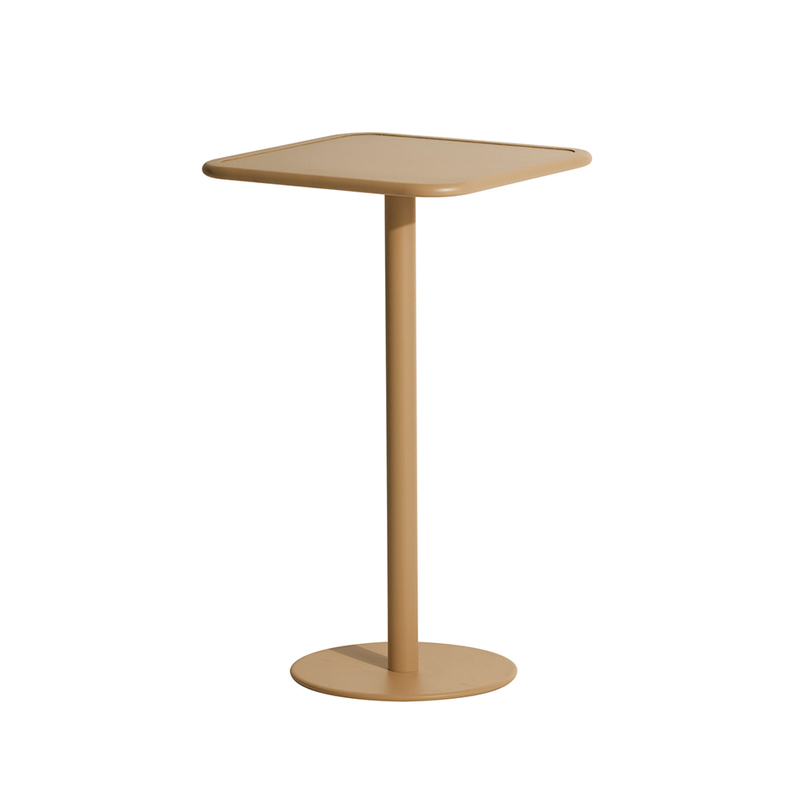 Table extérieur Mange-debout WEEK-END carré Or PETITE FRITURE