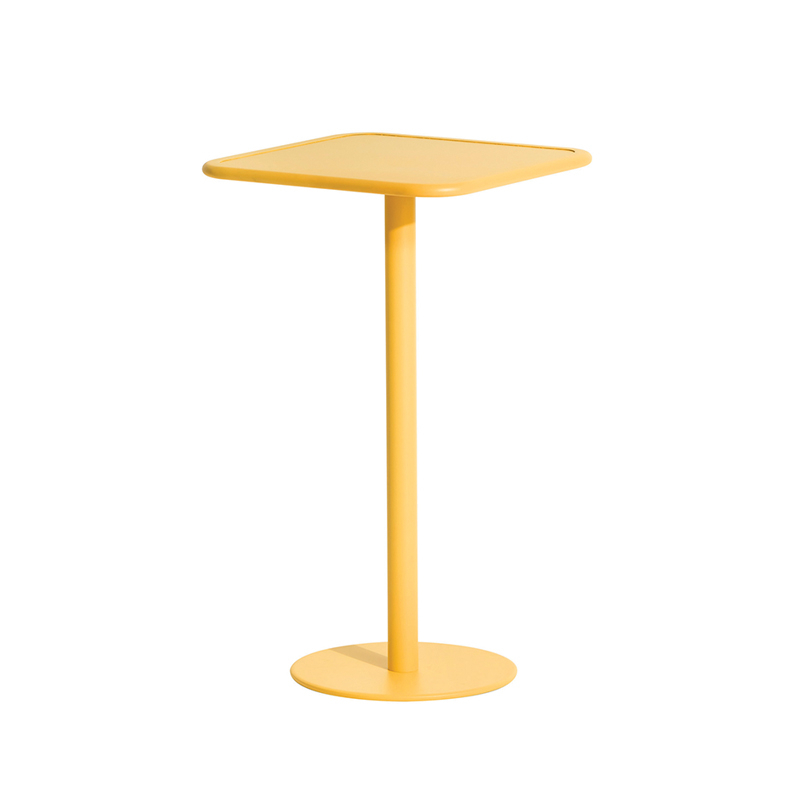 Table extérieur Mange-debout WEEK-END carré Safran PETITE FRITURE