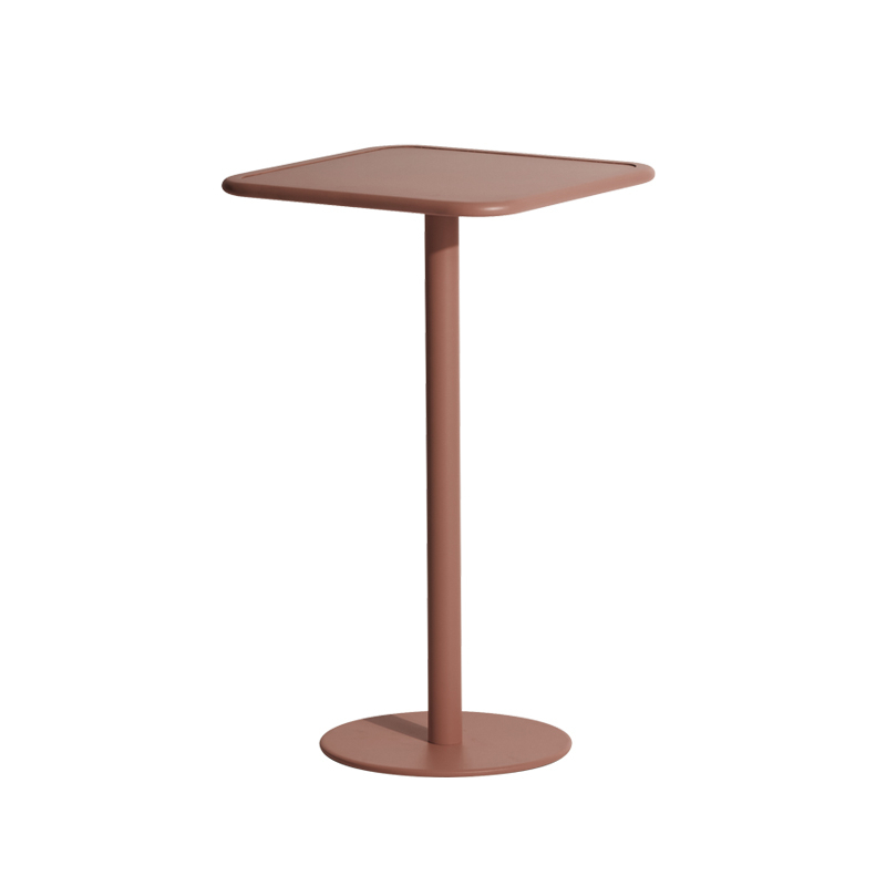 Table extérieur Mange-debout WEEK-END carré Terracotta PETITE FRITURE