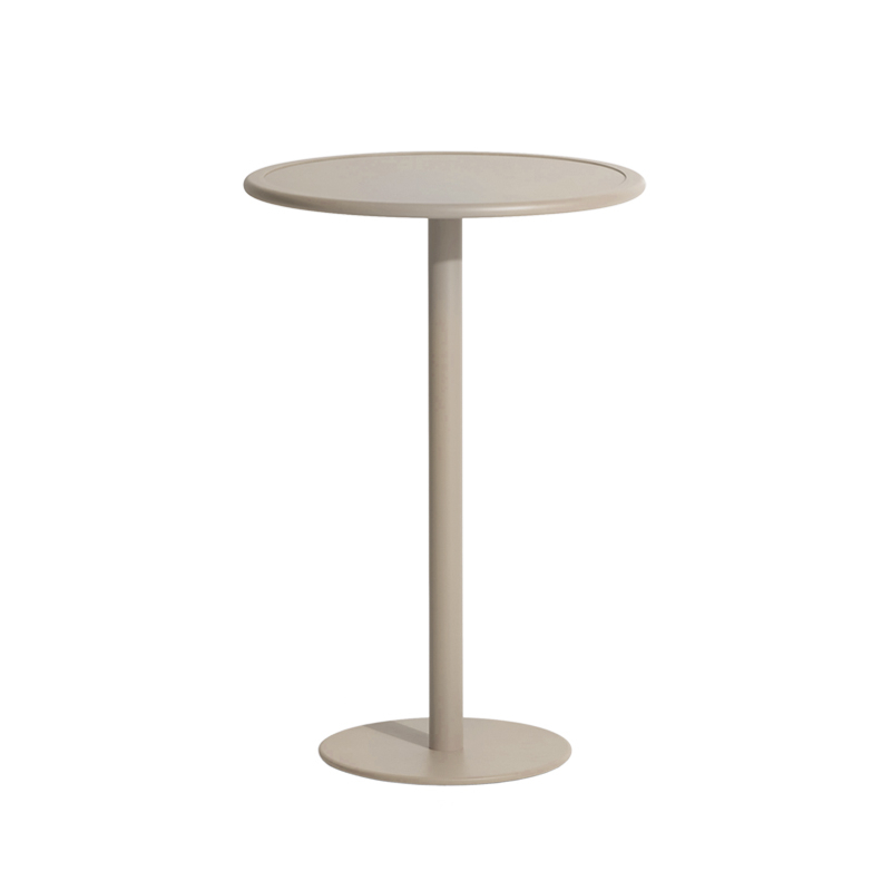 Table extérieur Mange-debout WEEK-END rond Dune PETITE FRITURE
