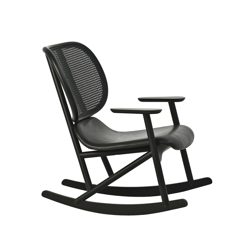 Fauteuil KLARA à bascule Noir MOROSO